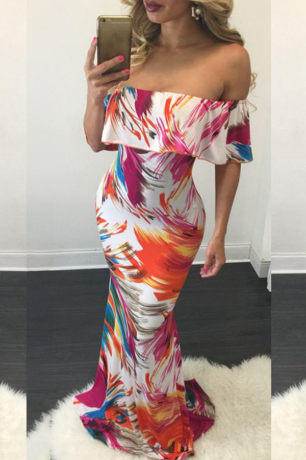 Lovely Casual Off The Shoulder Printed Multicolor Floor Length Dress, Multi
Lovely Casual Off The Shoulder Printed Multicolor Floor Length Dress, Multi