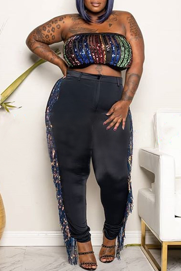 Lovely Casual Dew Shoulder Multicolor Plus Size Two-piece Pants Set, Multi
Lovely Casual Dew Shoulder Multicolor Plus Size Two-piece Pants Set, Multi