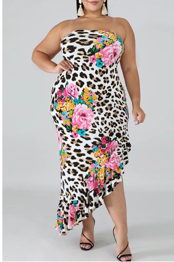 Lovely Trendy Dew Shoulder Print Multicolor Ankle Length Plus Size Dress, Multi
Lovely Trendy Dew Shoulder Print Multicolor Ankle Length Plus Size Dress, Multi