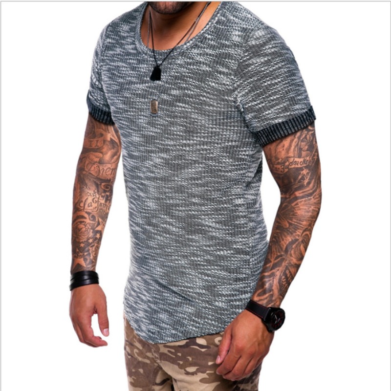Lovely Leisure Patchwork Dark Grey T-shirt