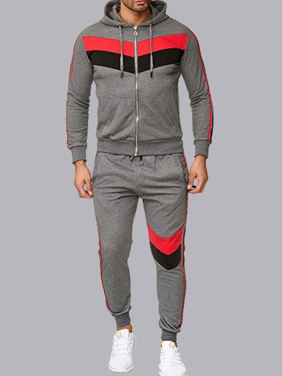 Men lovely Sportswear Hooded Collar Patchwork Dark Grey Two-piece Pants Set
Men lovely Sportswear Hooded Collar Patchwork Dark Grey Two-piece Pants Set