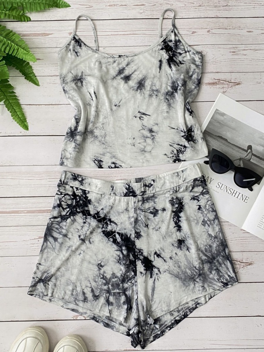 lovely Leisure Spaghetti Strap Tie-dye White Plus Size Two-piece Shorts Set
lovely Leisure Spaghetti Strap Tie-dye White Plus Size Two-piece Shorts Set