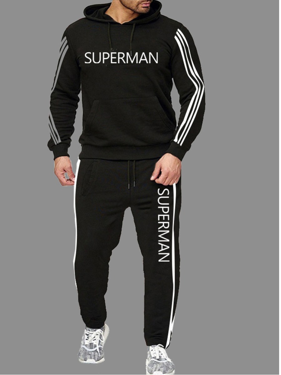 lovely Sportswear Hooded Collar Letter Print Patchwork Black Men Two-piece Pants Set
lovely Sportswear Hooded Collar Letter Print Patchwork Black Men Two-piece Pants Set