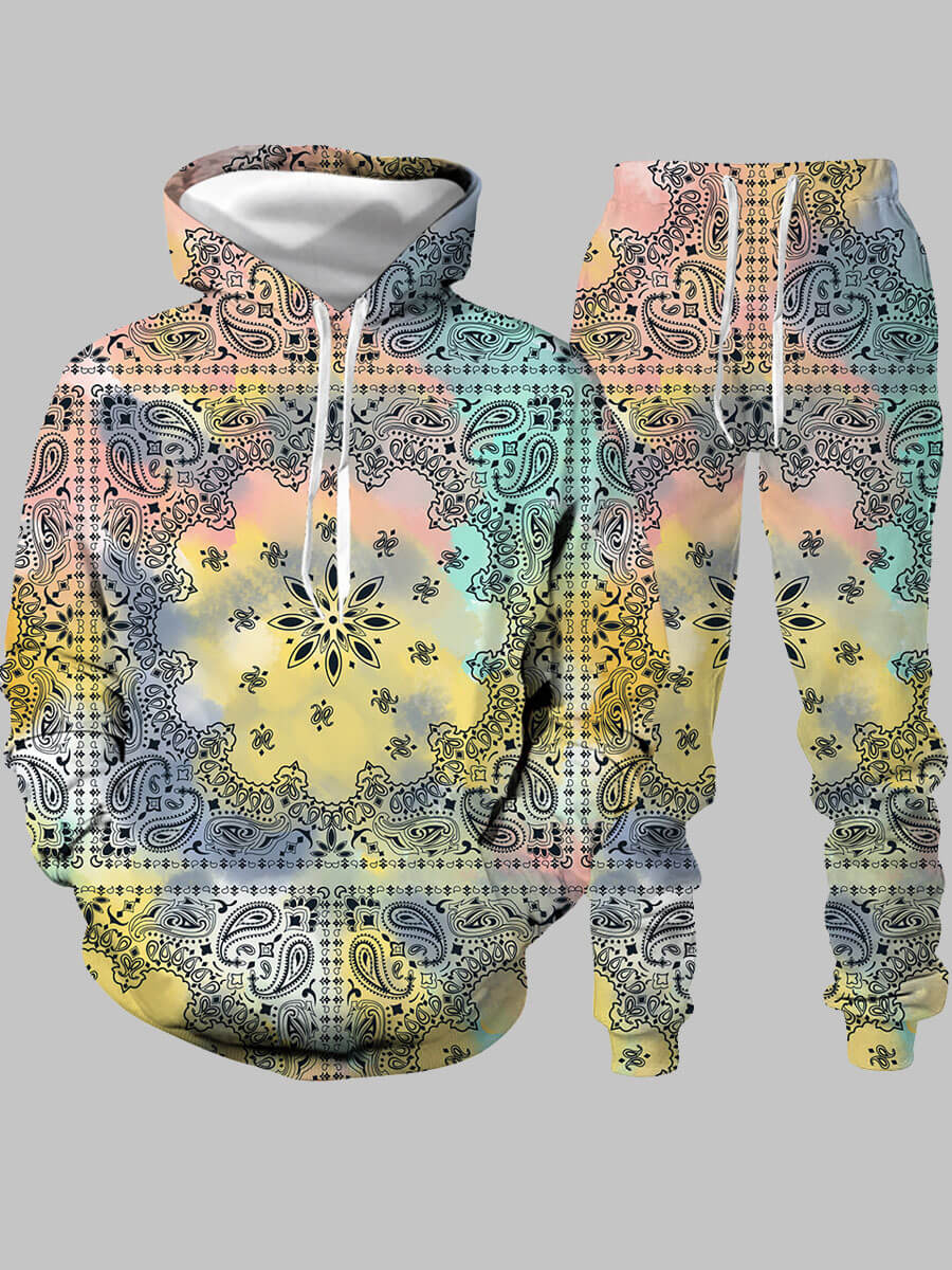 Lovely Sportswear Hooded Collar Print Multicolor Men Two-piece Pants Set, Multi
Lovely Sportswear Hooded Collar Print Multicolor Men Two-piece Pants Set, Multi