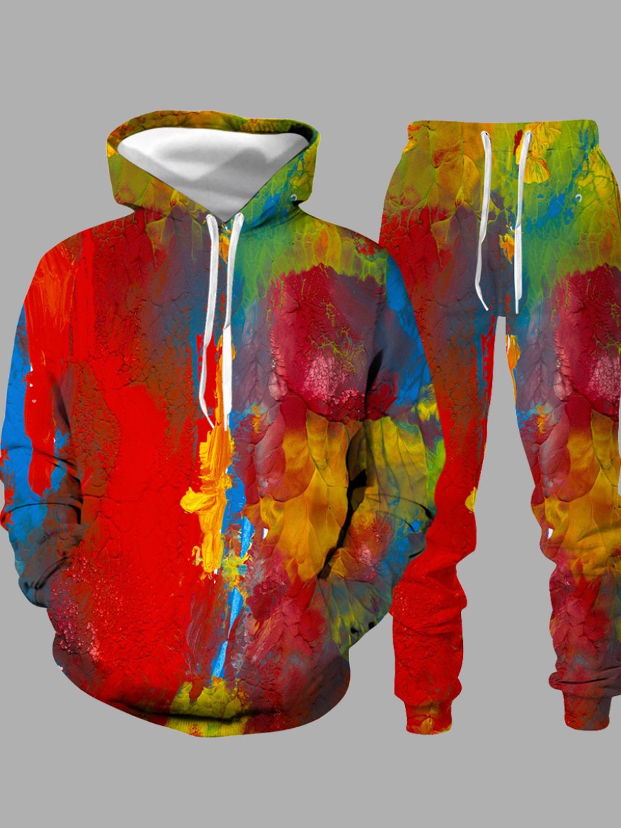 lovely Stylish Hooded Collar Print Multicolor Men Two-piece Pants Set, Multi
lovely Stylish Hooded Collar Print Multicolor Men Two-piece Pants Set, Multi