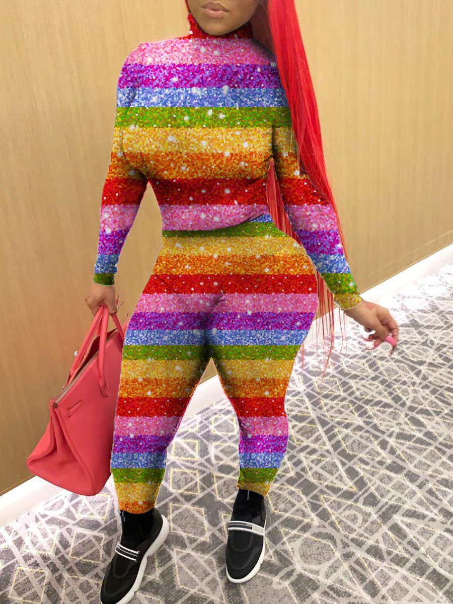 Lovely Stylish O Neck Rainbow Striped Skinny Multicolor One-piece Jumpsuit, Multi
Lovely Stylish O Neck Rainbow Striped Skinny Multicolor One-piece Jumpsuit, Multi