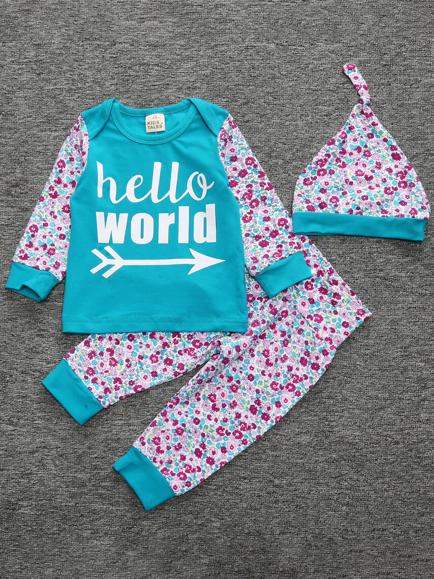 Lovely Casual O Neck Floral Print Patchwork Powderblue Girl Two-piece Pants Set
Lovely Casual O Neck Floral Print Patchwork Powderblue Girl Two-piece Pants Set