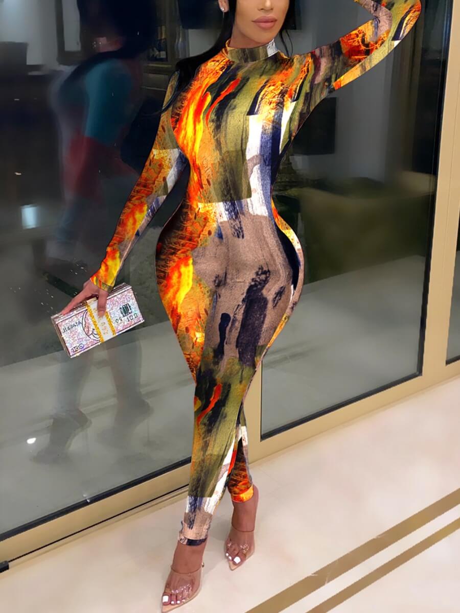 Lovely Street Tie Dye Graffiti Element Multicolor One-piece Jumpsuit, Multi
Lovely Street Tie Dye Graffiti Element Multicolor One-piece Jumpsuit, Multi