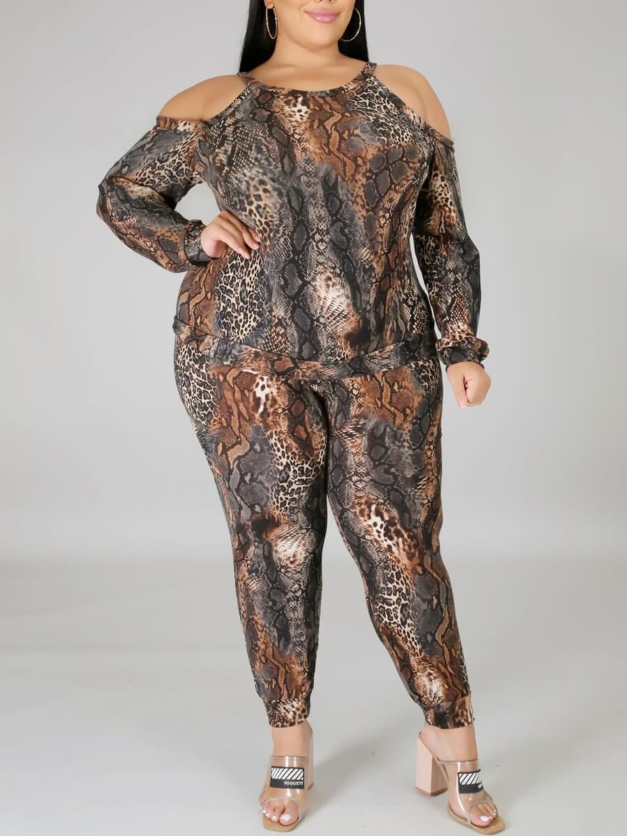 Lovely Trendy Print Hollow-out Multicolor Plus Size Two-piece Pants Set, Multi
Lovely Trendy Print Hollow-out Multicolor Plus Size Two-piece Pants Set, Multi