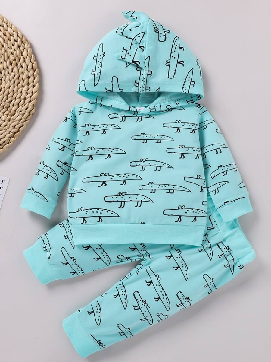 Lovely Leisure Hooded Collar Cartoon Print Baby Blue Girl Two-piece Pants Set
Lovely Leisure Hooded Collar Cartoon Print Baby Blue Girl Two-piece Pants Set