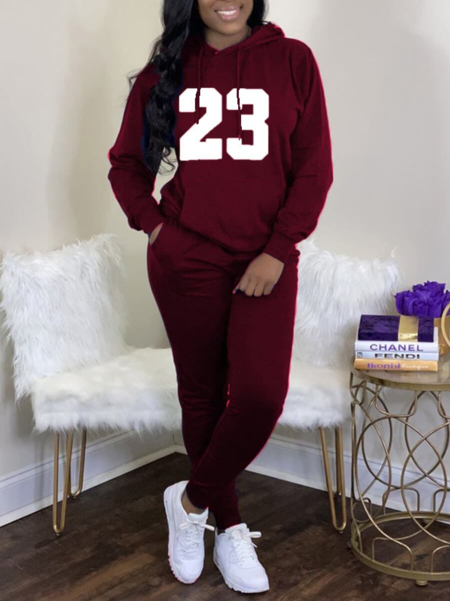 Lovely Trendy Letter Print Kangaroo Pocket Wine Red Plus Size Two-piece Pants Set
Lovely Trendy Letter Print Kangaroo Pocket Wine Red Plus Size Two-piece Pants Set