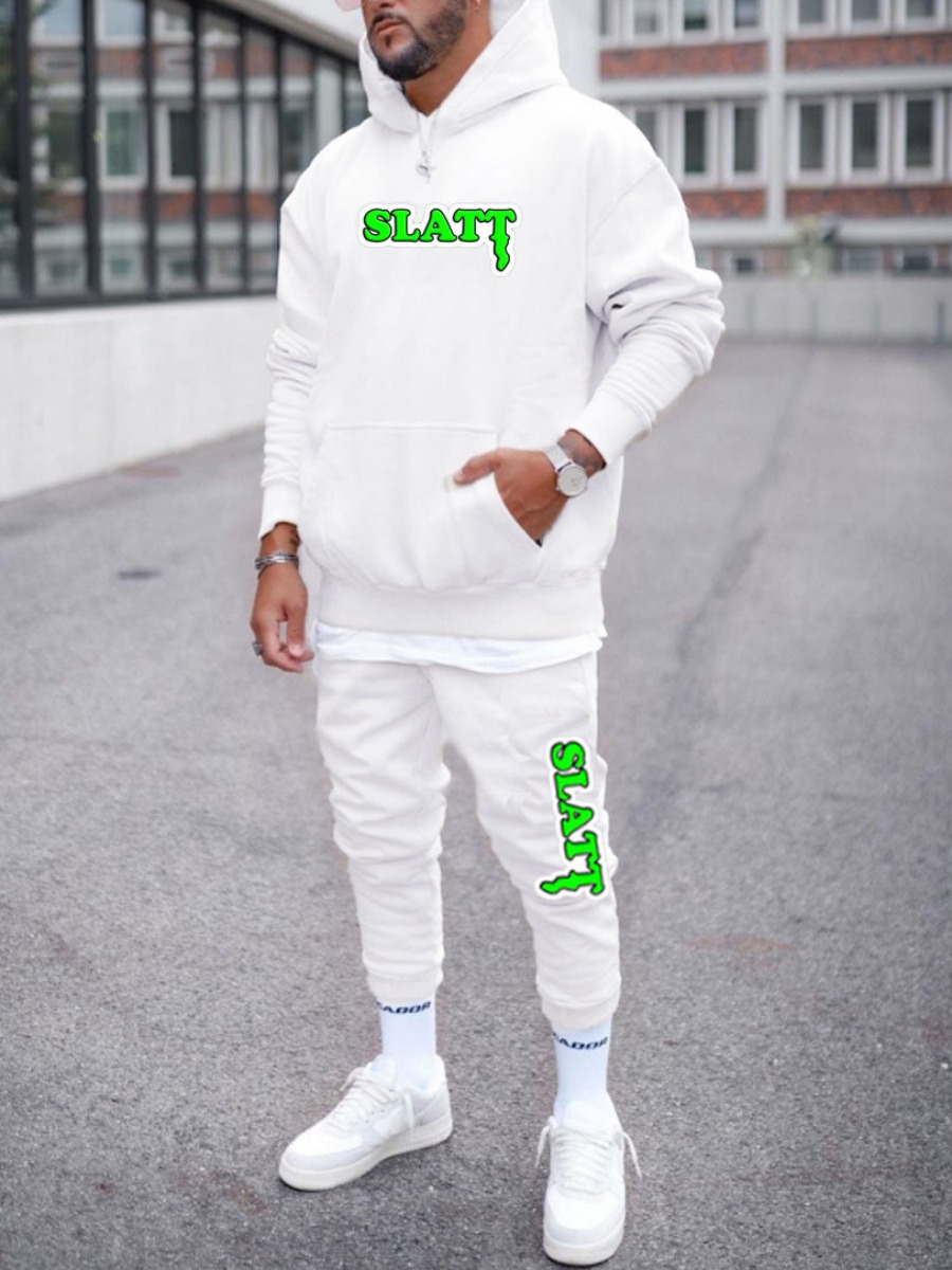 Lovely Casual Hooded Collar Letter Print White Men Two Piece Pants Set
Lovely Casual Hooded Collar Letter Print White Men Two Piece Pants Set