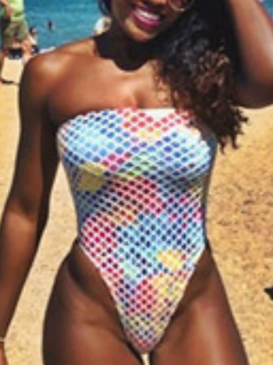 Lovely Sweet Floral Print Mesh Patchwork Multicolor One-piece Swimsuit, Multi
Lovely Sweet Floral Print Mesh Patchwork Multicolor One-piece Swimsuit, Multi