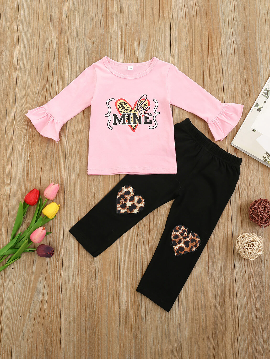 Lovely Girl Sweet Leopard Print Flounce Design Brown Two Piece Pants Set, Pink
Lovely Girl Sweet Leopard Print Flounce Design Brown Two Piece Pants Set, Pink
