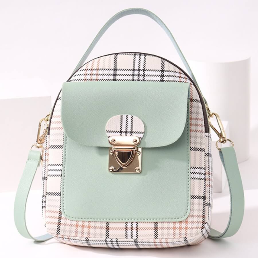 LW Casual Plaid Print Patchwork Metal Accessories Decoration Green Crossbody Bags
LW Casual Plaid Print Patchwork Metal Accessories Decoration Green Crossbody Bags
