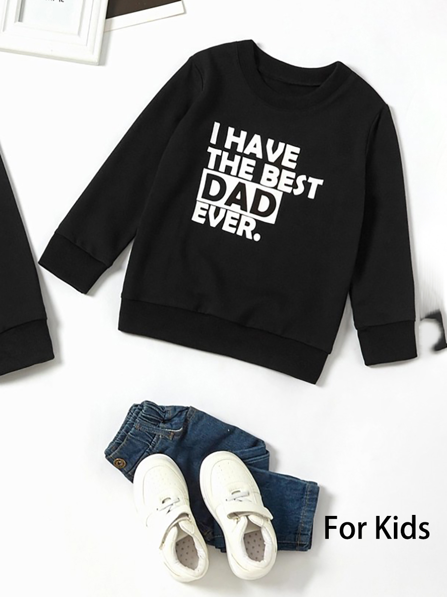 

Lovely Boy Casual O Neck Letter Print Hoodie, Boys