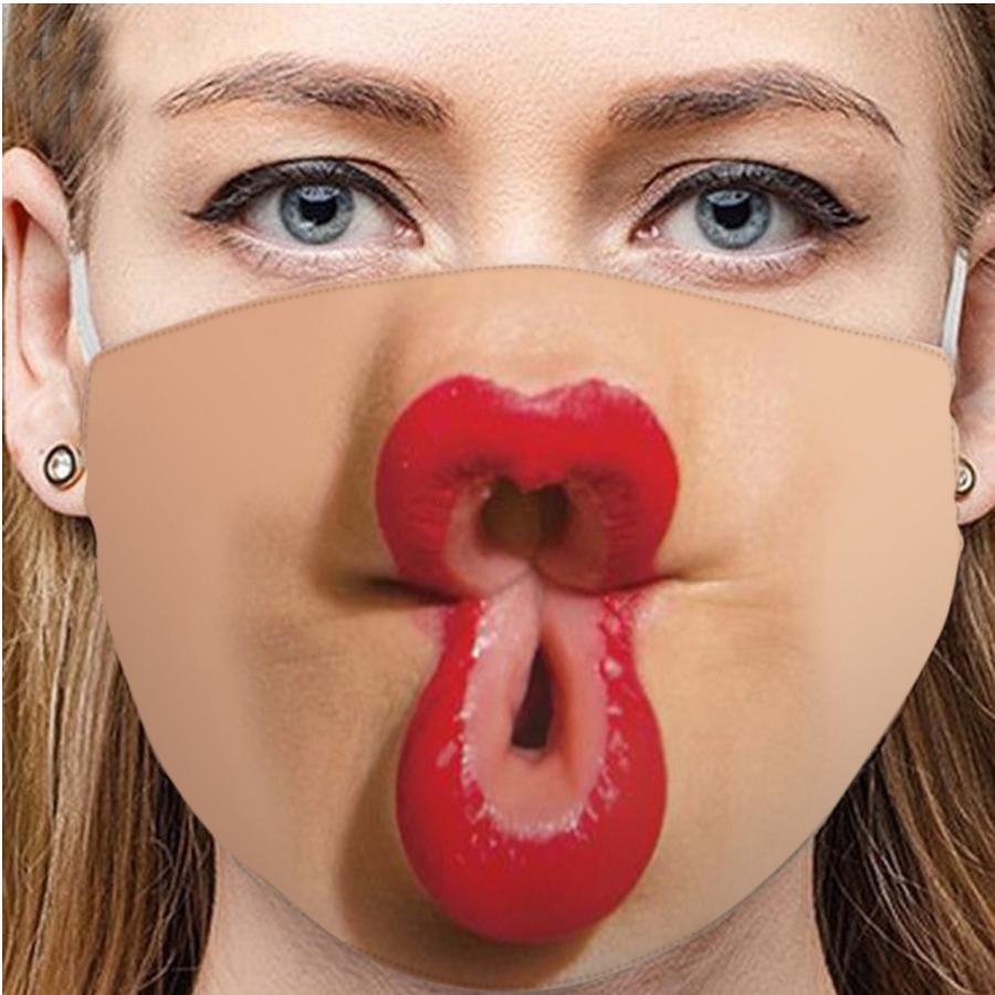 Lovely Casual Lip Print Red Bogey Face Mask 
Lovely Casual Lip Print Red Bogey Face Mask