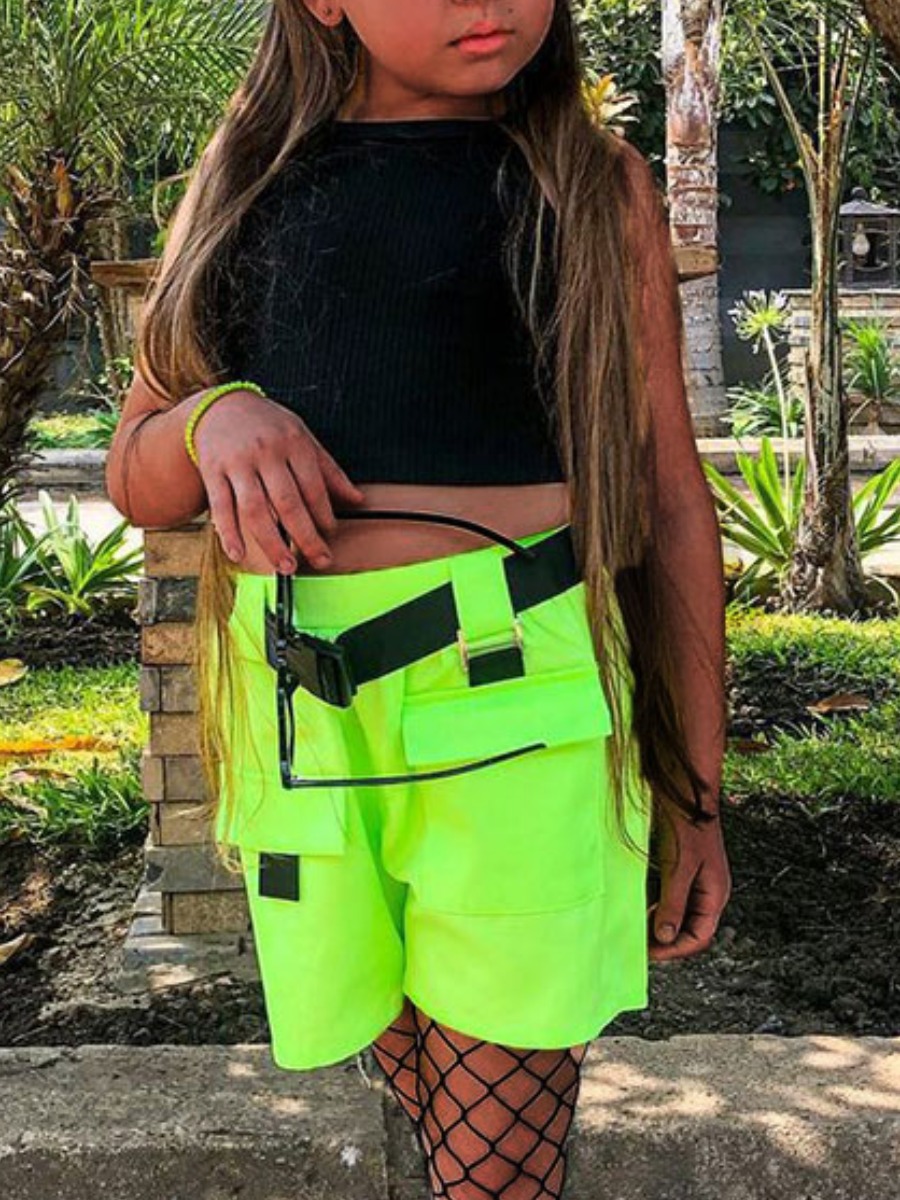 Lovely Girl Street Rib-Knit Pocket Buckle Design Black Two Piece Shorts Set
Lovely Girl Street Rib-Knit Pocket Buckle Design Black Two Piece Shorts Set
