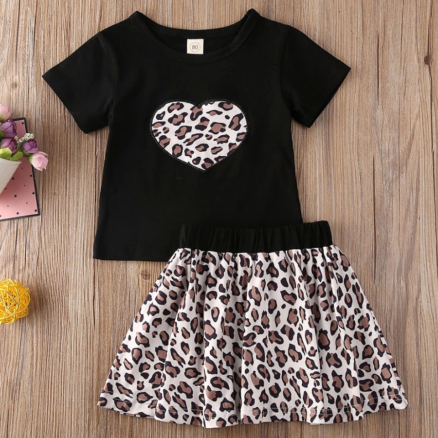 Lovely Girl Casual Leopard Print Flounce Design Black Two Piece Skirt Set
Lovely Girl Casual Leopard Print Flounce Design Black Two Piece Skirt Set