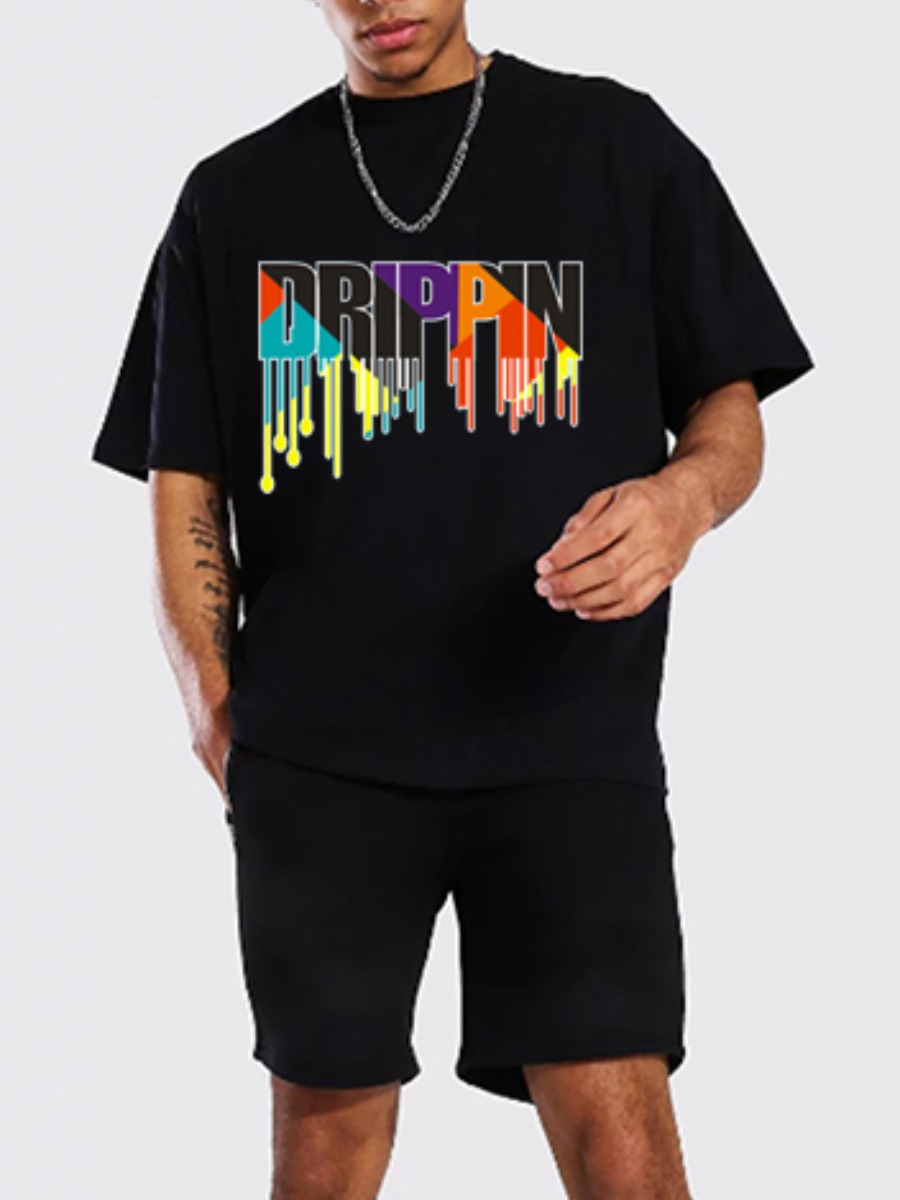 Lovely Men Casual O Neck Letter Print Black Two Piece Shorts Set
Lovely Men Casual O Neck Letter Print Black Two Piece Shorts Set