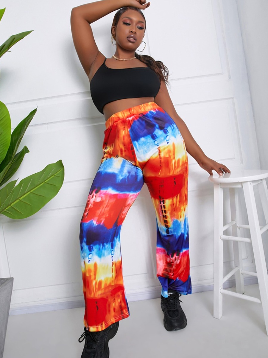 Lovely Plus Size Street Spaghetti Strap Tie-dye Multicolor Two-piece Pants Set, Multi
Lovely Plus Size Street Spaghetti Strap Tie-dye Multicolor Two-piece Pants Set, Multi