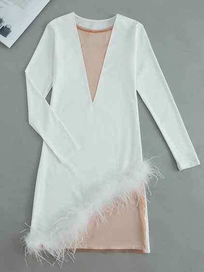 LW Chic Deep V Neck Prom Dress Sale | LovelyWholesale