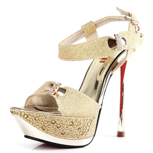 high heel sandals with bows