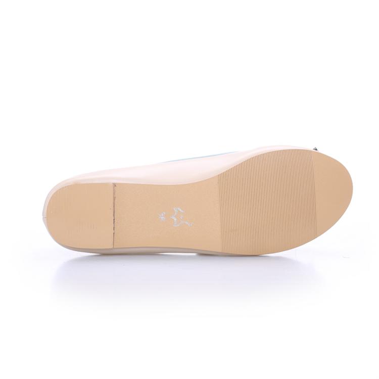 tan closed toe flats