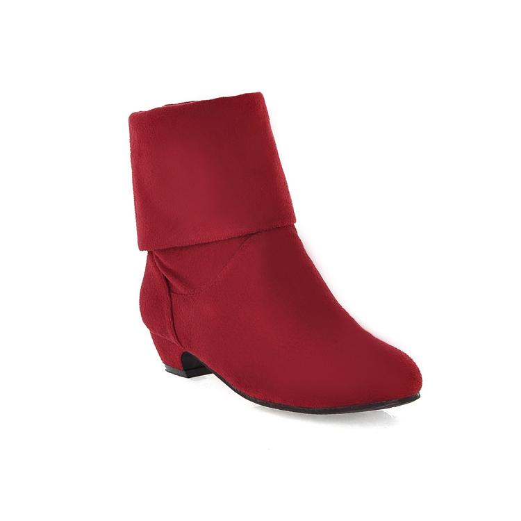 red ankle boots cheap