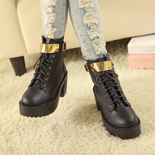 sequin biker boots