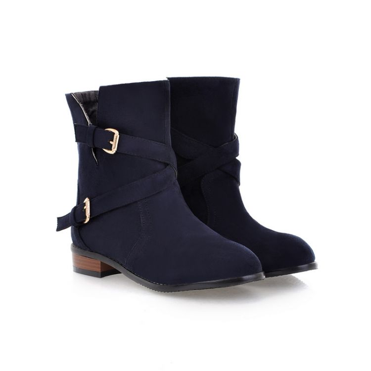 chunky mid heel boots