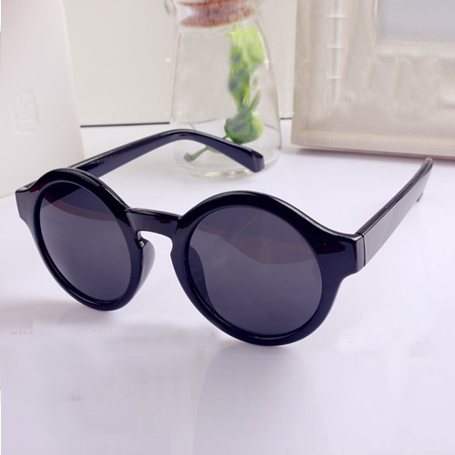 New Style Retro Round Shape Black Sunglasses_Sunglasses_Accessories ...