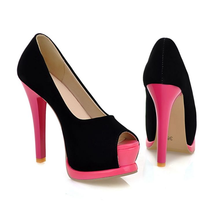 closed high heel shoes