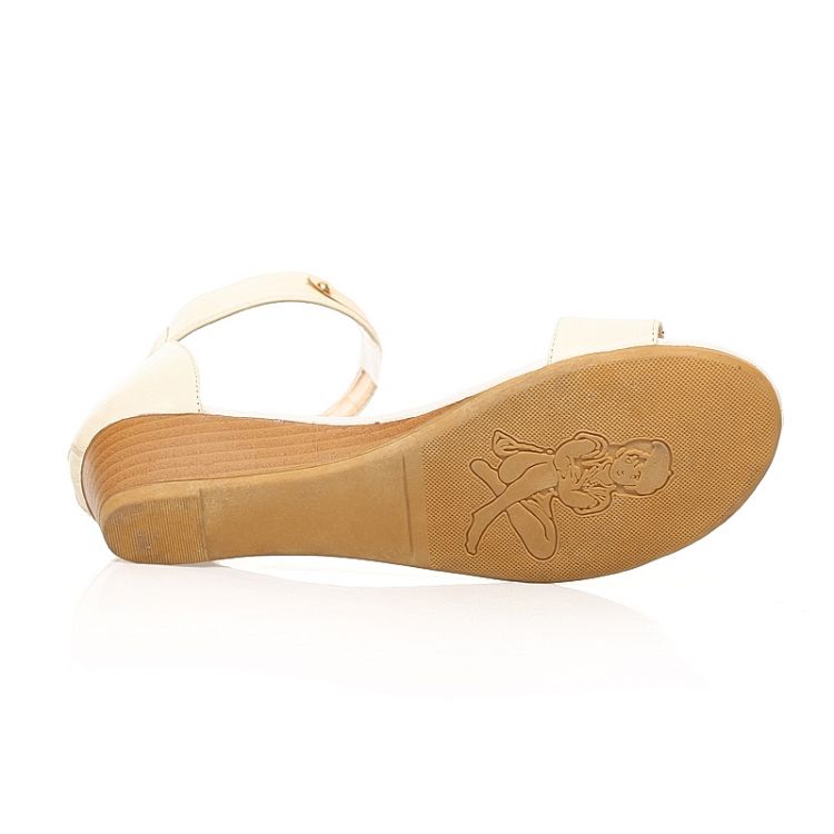 white ankle strap sandals flat