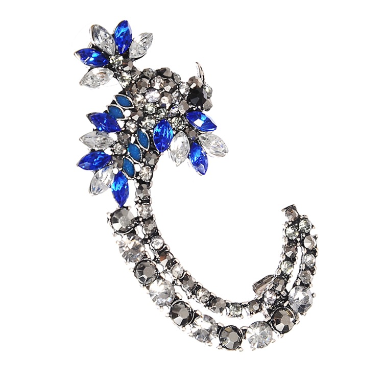Fashion Rhinestones Embellished Metal Earrings_Earring_Jewellery ...