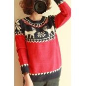 Cheap New Style O Neck Long Sleeves Blue Patchwork