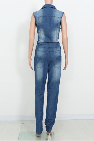 denim one piece jumpsuit