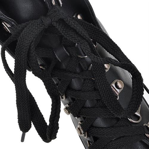 round toe stiletto high heel lace up ankle boots