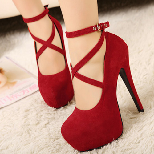 cheap red high heels