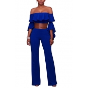 Twilled Solid Skinny Jumpsuits