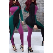 Sexy Multi-color Bodycon Jumpsuit