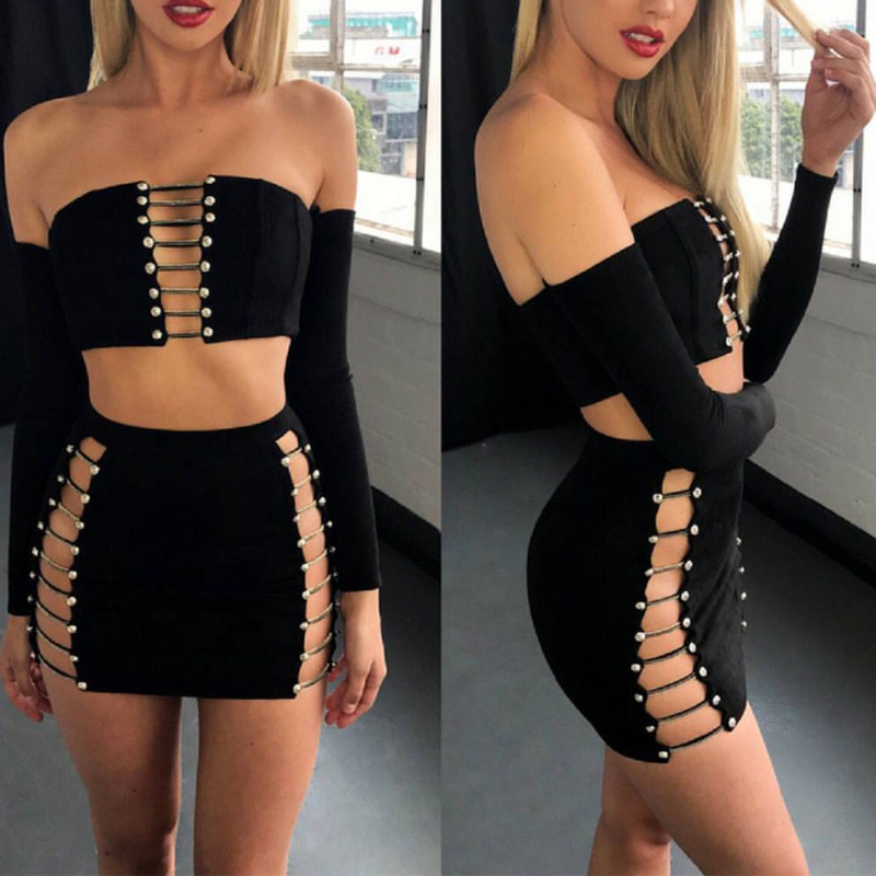 black velvet two piece set