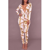 Polyester Print Regular Jumpsuits