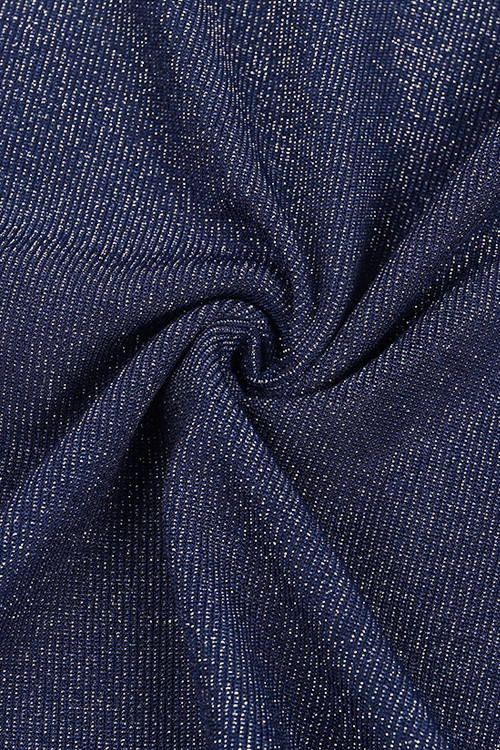 Lovely Sexy Deep V Neck Long Sleeves Blue Polyester Sheath Mini Dress от Lovelywholesale WW