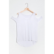 Lovely Fashion Round Neck Short Sleeves Dew Should