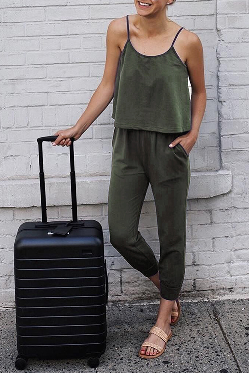 

Lovely Casual Layered Army Green Qmilch One-piece Jumpsuit