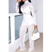 Lovely Fashion See-through White Lace One-piece Ju