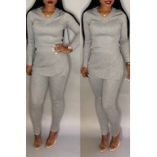 Lovely Casual Long Sleeves Blackish Grey Blending 