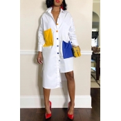 Lovely Euramerican Color Collision Splicing Irregu