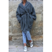 Lovely Casual Grey Sheep Plush Wool